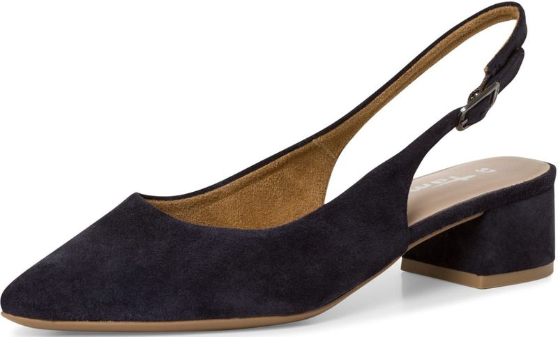 Tamaris - Slingback Pumps - Blauw - Leer - Dames