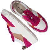Sneaker - Roze - Leer en Textiel - Dikke Zool
