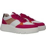 Sneaker - Roze - Leer en Textiel - Dikke Zool