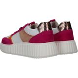 Sneaker - Roze - Leer en Textiel - Dikke Zool