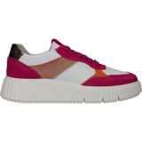 Sneaker - Roze - Leer en Textiel - Dikke Zool