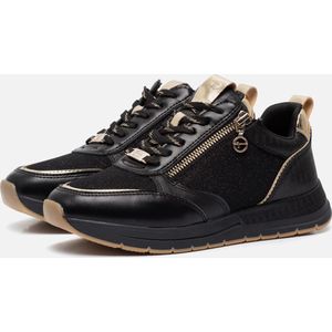 Tamaris Keilsneaker, Freizeitschuh, Halbschuh, Schnürschuh, trendige Metallic-Details