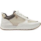 Sneakers met rits TAMARIS. Synthetisch materiaal. Maten 36. Wit kleur