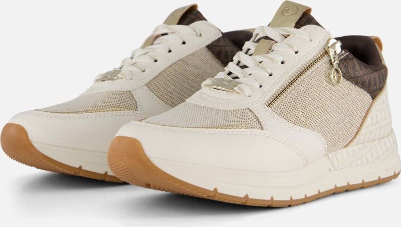 Tamaris - Casual Sneaker - Imitatieleer - Zwart - Uitneembaar Voetbed