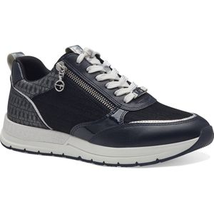 Sneakers met rits TAMARIS. Synthetisch materiaal. Maten 38. Blauw kleur