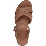 Sandaaltje - Bruin - Leer - Sleehak 5,0 cm