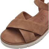 Sandaaltje - Bruin - Leer - Sleehak 5,0 cm