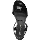 Tamaris - 1-28249-42 - Sandalen - Zwart - Veganistisch Synthetisch