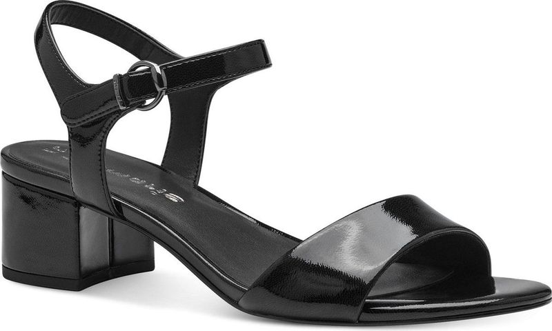 Tamaris - 1-28249-42 - Sandalen - Zwart - Veganistisch Synthetisch