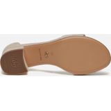 Tamaris Sandalen met hak beige Textiel Dames