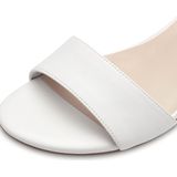 Tamaris - Sandaal - Wit - Synthetisch - Blokhak - Klittenbandsluiting