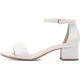 Tamaris - Sandaal - Wit - Synthetisch - Blokhak - Klittenbandsluiting