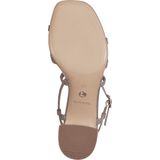 Tamaris Sandalen met hak goud Textiel - Dames