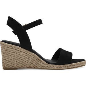 Tamaris 1-28300-42 sleehak sandalen voor dames, zwart, 41 EU
