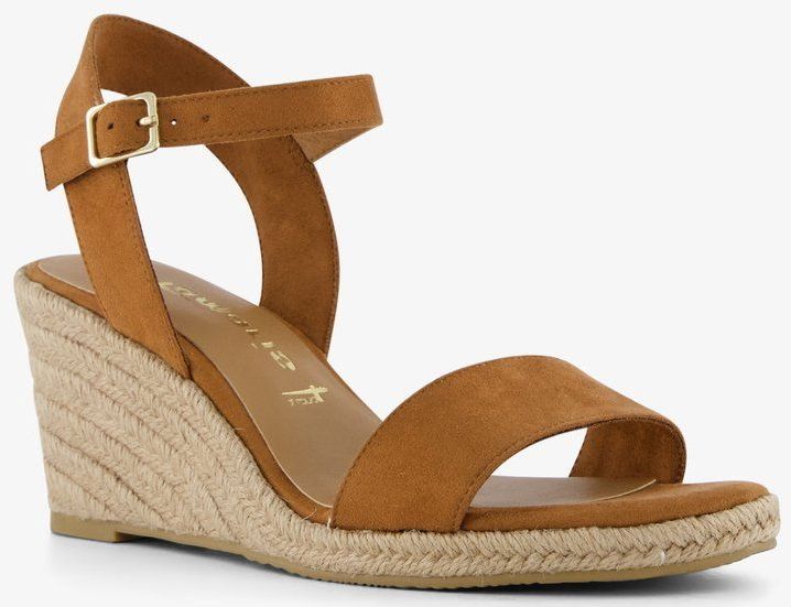 Tamaris Keilsandalette, Sommerschuh, Sandale, Keilabsatz, mit verstellbarem Riemchen