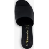 Domani - Elegante Muilezel - Zwart - Leer - Blokhak 5,0 cm