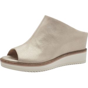 Tamaris - Slipper - Zwart - Leer - Sleehak 7,0 cm