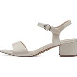 Sandaaltje - Beige - Vegan Synthetisch - Blokhak 4,5 cm