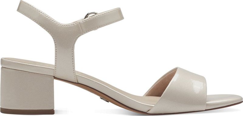 Sandaaltje - Beige - Vegan Synthetisch - Blokhak 4,5 cm