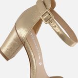 Tamaris - Sandalen - Goud - Textiel - Rubberen Zool