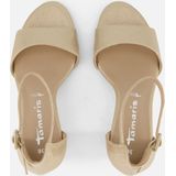 Tamaris - Sandalen - Goud - Textiel - Rubberen Zool