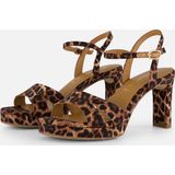 TAMARIS - Damessandaal - Zwart - Textiel/Synthetisch - Naaldhak