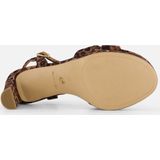 TAMARIS - Damessandaal - Zwart - Textiel/Synthetisch - Naaldhak