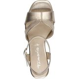 Sandaaltje - Goud - Synthetisch - Open Teen - Blokhak 9 cm