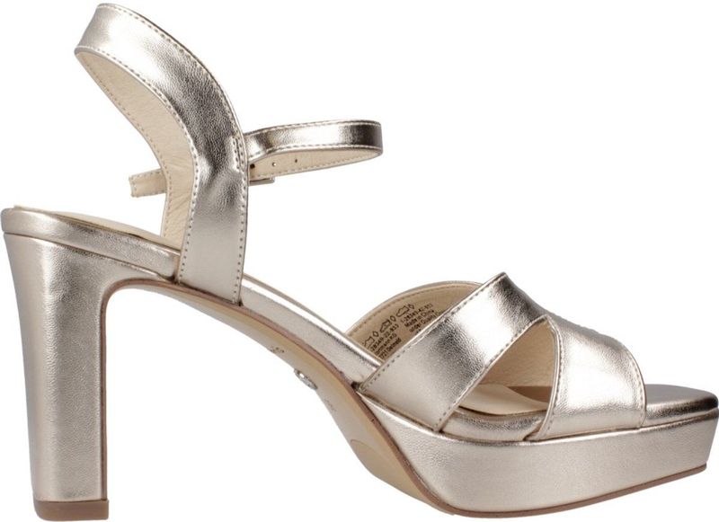 Sandaaltje - Goud - Synthetisch - Open Teen - Blokhak 9 cm