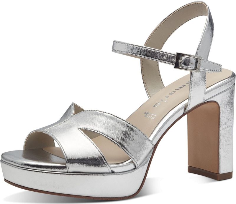 Tamaris Women Sandals für Damen, silber, Gr. 39 EU