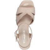 Tamaris Da.-Sandalette für Damen, beige, Gr. 41 EU