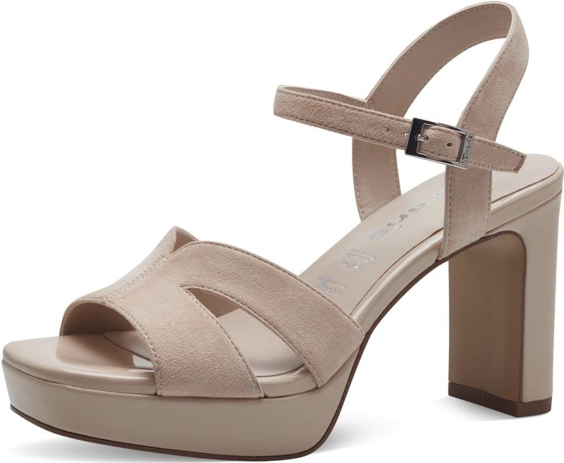 Tamaris Da.-Sandalette für Damen, beige, Gr. 41 EU