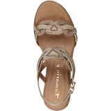 Tamaris Tamaris Damen Keilsandalette beige braun Sandale