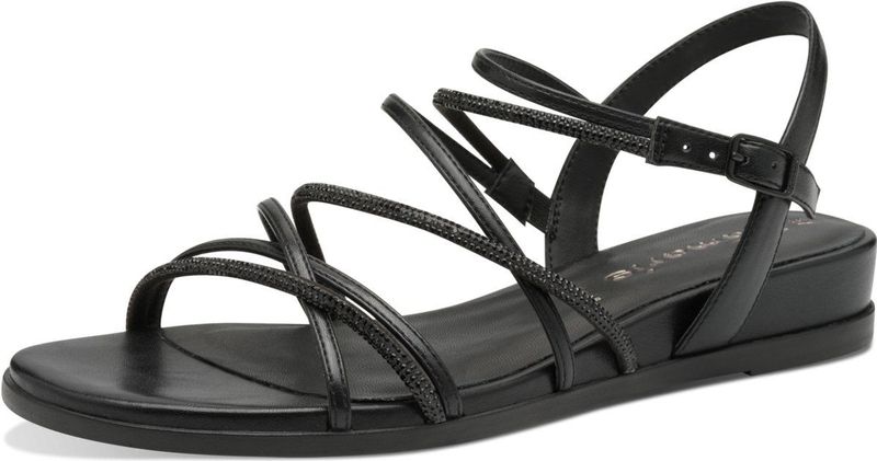 Sandaal - Zwart - Textiel/Synthetisch - Verstelbare Bandjes