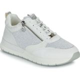 Sneakers met rits TAMARIS. Synthetisch materiaal. Maten 36. Wit kleur