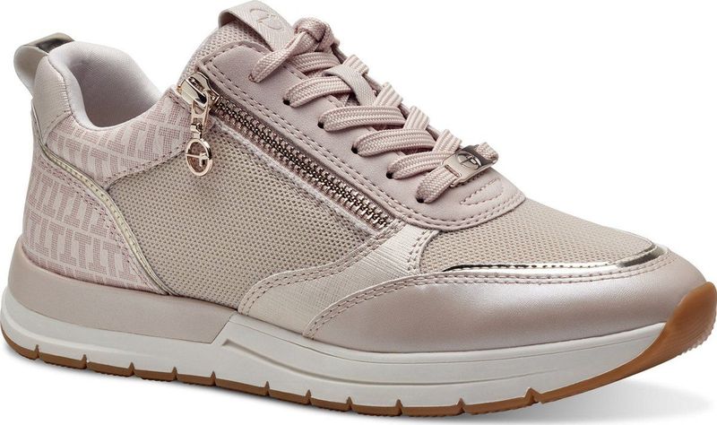 Tamaris - Essentials - Sneaker - Roze - Vetersluiting - Uitneembaar Voetbed