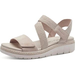 Tamaris - Sandaal - Beige - Leren - Relaxfit Voetbed