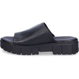 Muiltjes - Zwart - Leer - Blokhak 4,0 cm