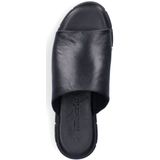 Muiltjes - Zwart - Leer - Blokhak 4,0 cm