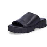 Muiltjes - Zwart - Leer - Blokhak 4,0 cm