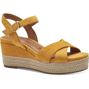 TAMARIS - Damessandalen - Zwart - Leer - Sleehak