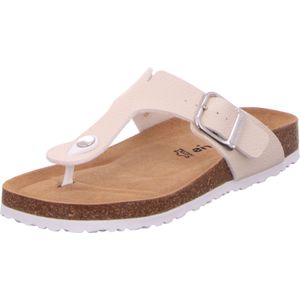 Slipper - Beige - Imitatieleer - Getextureerd Voetbed