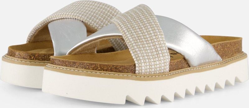 Tamaris - Slipper - Gezondheidsslipper - Zwart - Leder/Textiel