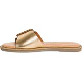 Slipper - Goud - Hoogwaardig Leer - Minimalistisch Ontwerp