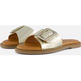 Slipper - Goud - Hoogwaardig Leer - Minimalistisch Ontwerp