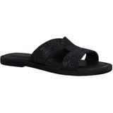 Tamaris - 1-27113-042 - Muiltjes - Zwart - Leer