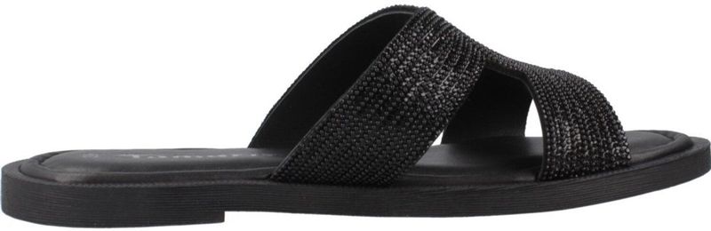 Tamaris - 1-27113-042 - Muiltjes - Zwart - Leer