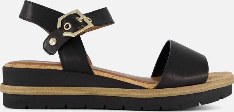 Tamaris Sandalen zwart Leer - Dames