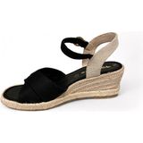 Tamaris 1-28367-001 Black -espadrilles tamaris-sleehak pups tamaris-sandaal tamaris