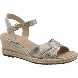 Tamaris Dames 1-28367-42 sandalen, Metaal, 40 EU